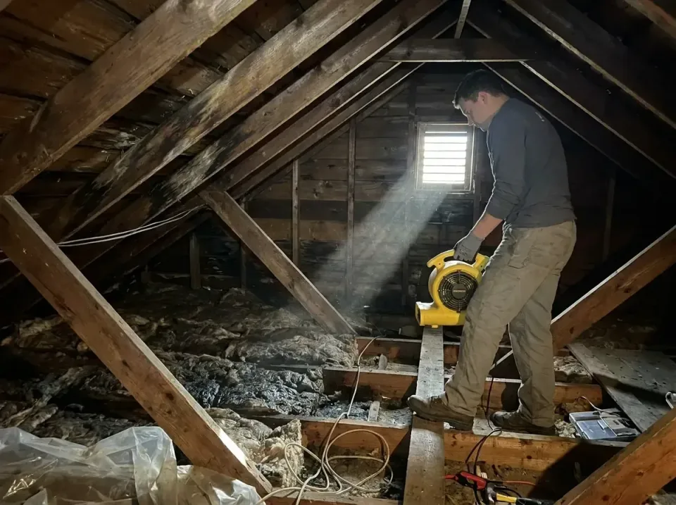attic-water-damage-drying-proc-007 — frequently asked questions, Emergency Water Extraction & 24/7 Flood Response in Tillamo…